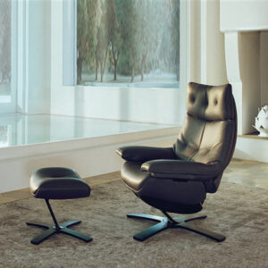 義大利Re-vive Quilted牛皮休閒椅|NATUZZI